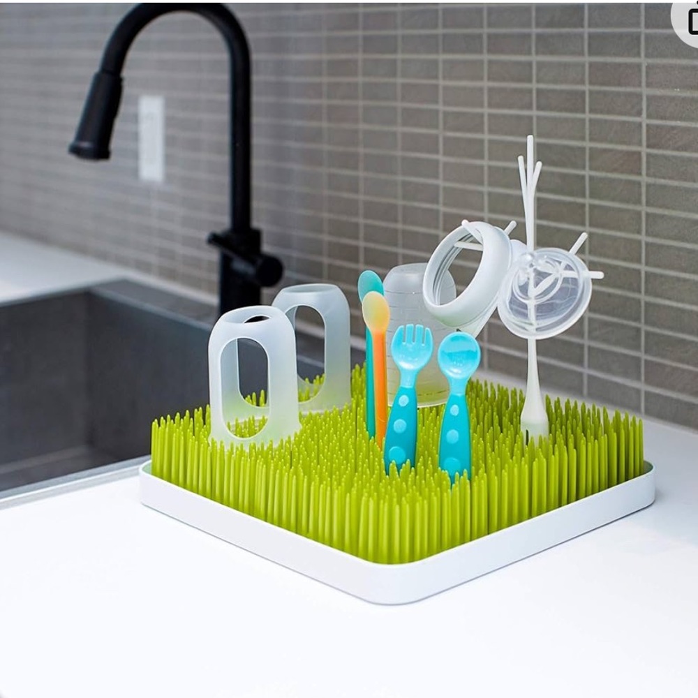 Boon Lawn Countertop Baby Bottle Drying Rack - Bottle Rack and Organizer
